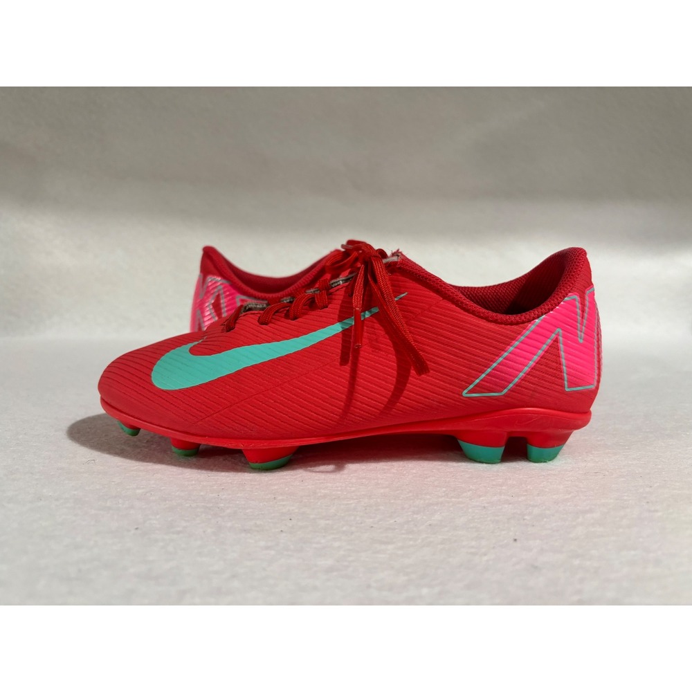 Nike Mercurial Vapor 15 Club FG/MG Kids Soccer Cleats Red FQ8286-800 Size 3Y